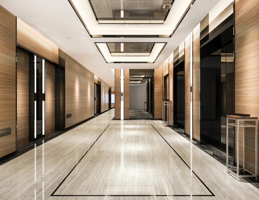 Elevator and Wall Tile
